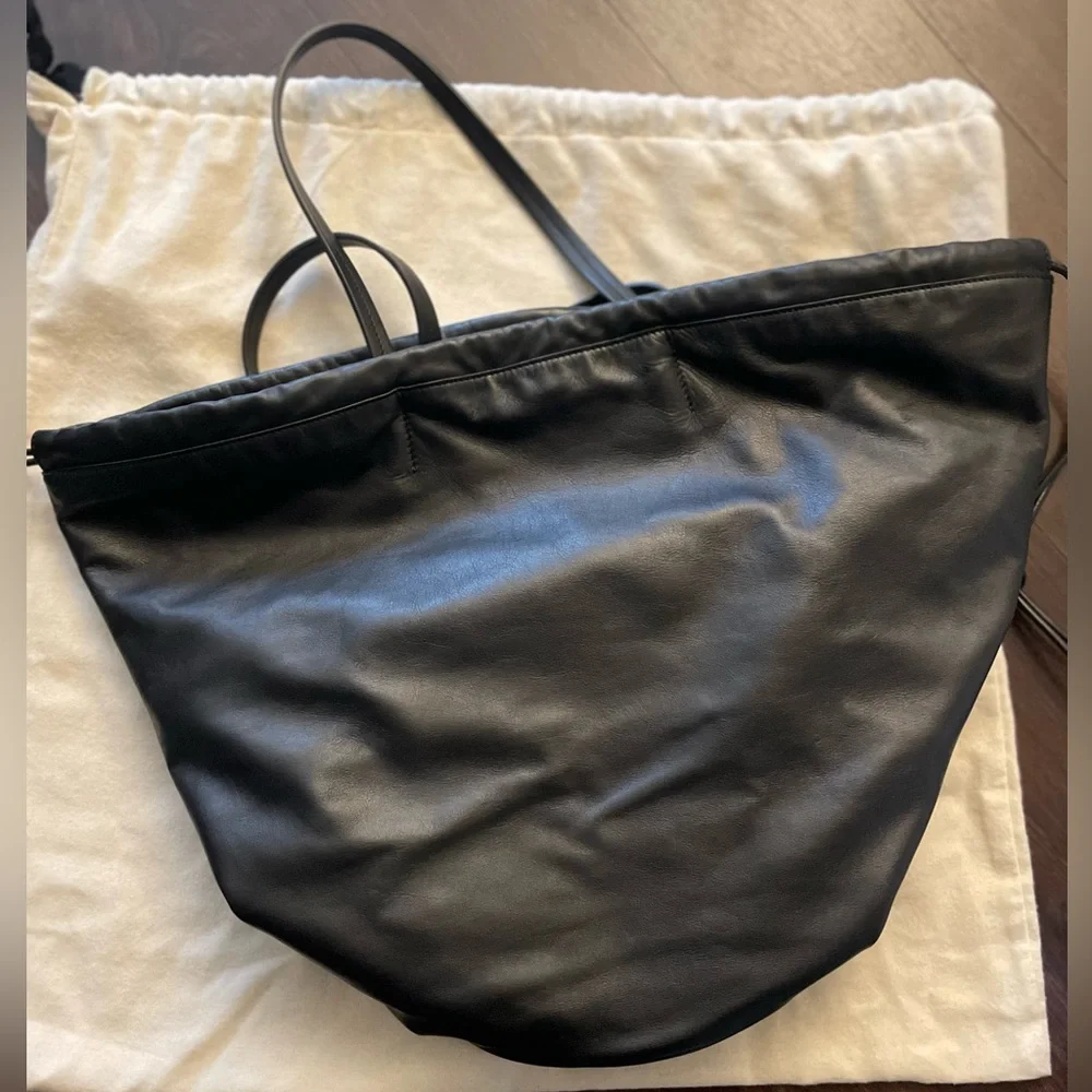 Khaite Osa Drawstring Medium Leather Tote Bag NWOT - Picture 2 of 10